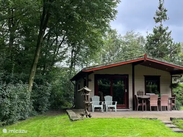 chalet huren in Vragender, Gelderland, Nederland - Boszicht